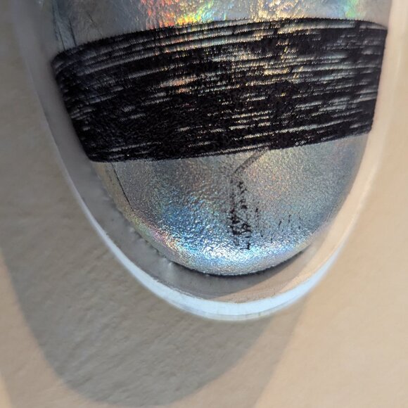 MIISTA Navy and Silver Stripped Derby - Picture 6 of 9